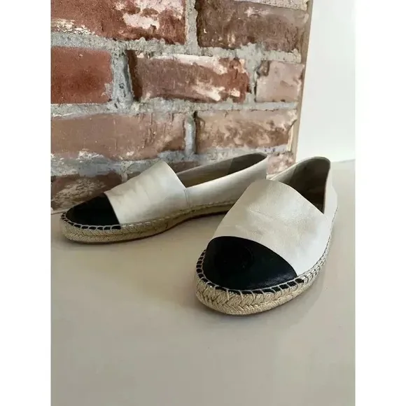 Tory Burch Leather Color Block Espadrilles Women’s Size 9