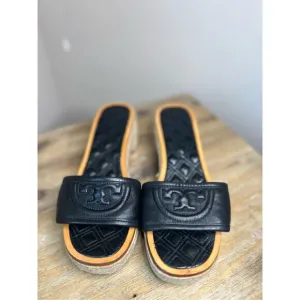 tory Burch Leather Espadrilles