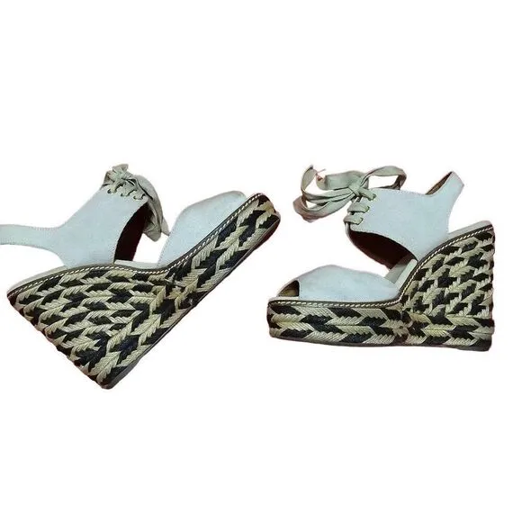 Tory Burch Linley High Wedge Espadrilles