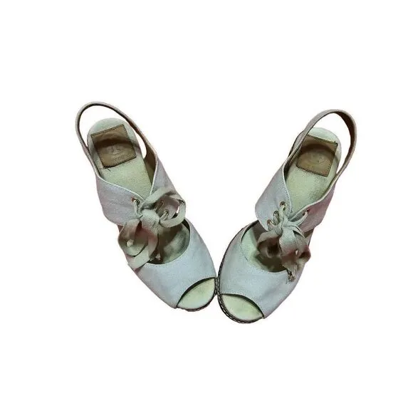 Tory Burch Linley High Wedge Espadrilles