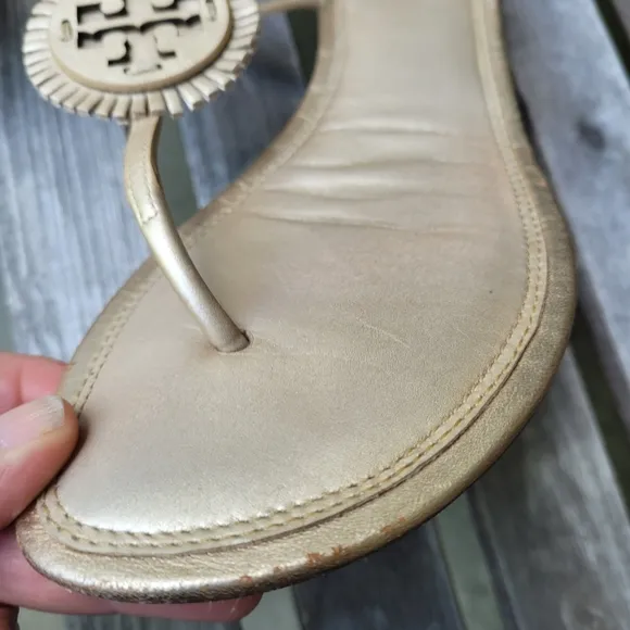 Tory Burch Miller Fringe Thong Leather Sandals