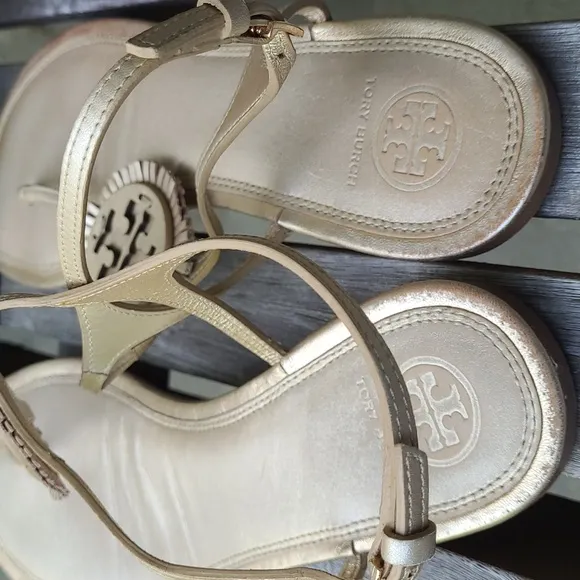 Tory Burch Miller Fringe Thong Leather Sandals
