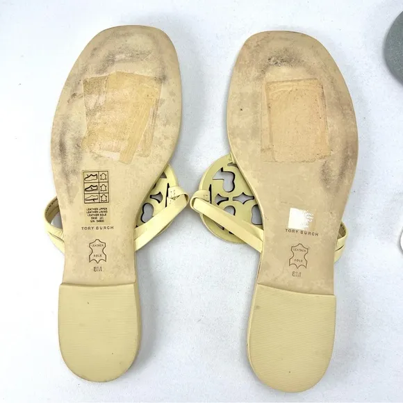 Tory Burch Miller Square-Toe Thong Sandals
