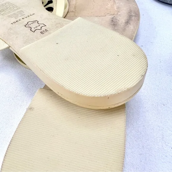 Tory Burch Miller Square-Toe Thong Sandals