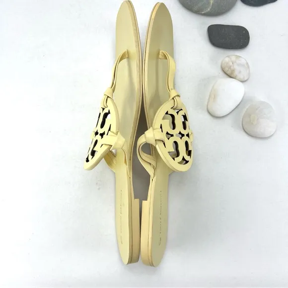 Tory Burch Miller Square-Toe Thong Sandals
