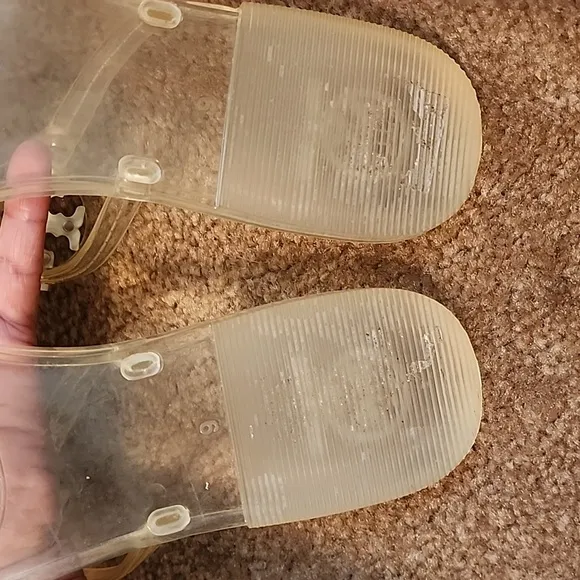 Tory Burch Mini Miller Thong Clear T-Strap Sandals