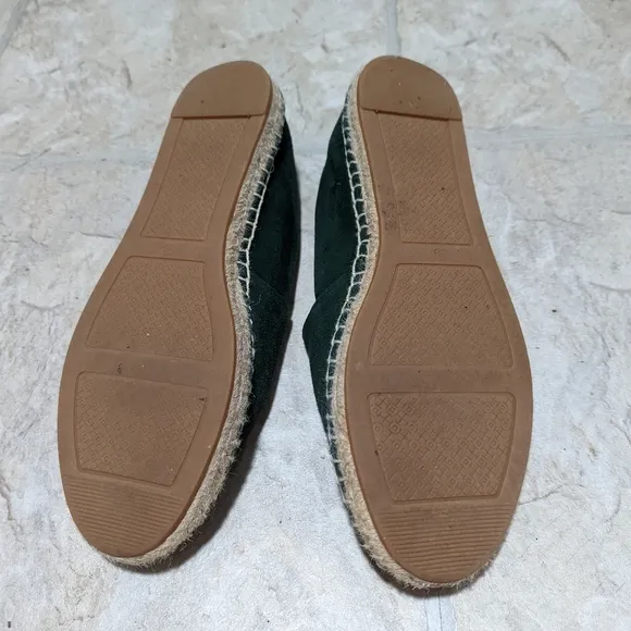 Tory Burch pine tree color block leather and suede espadrilles