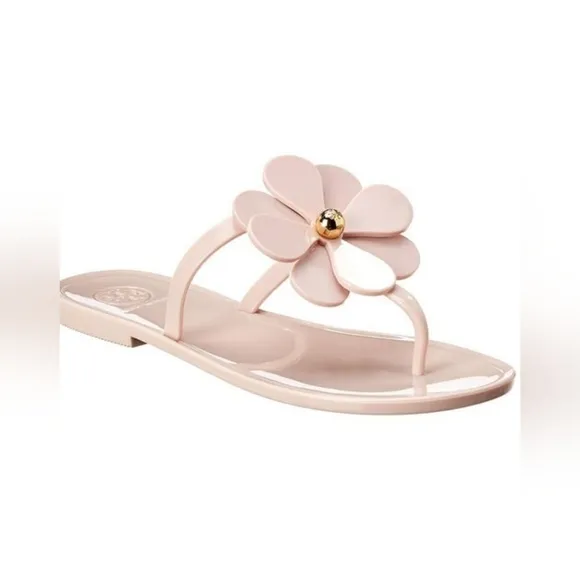 Tory Burch Pink Floral Sandals
