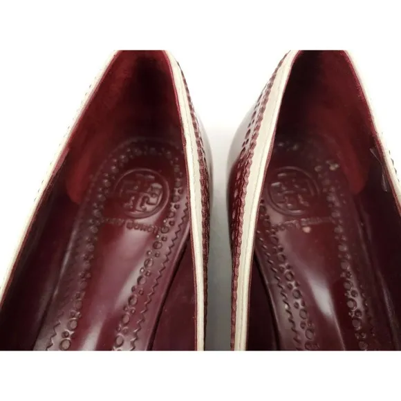 Tory Burch Red Darlene Ballet Flats Ballerina 9.5