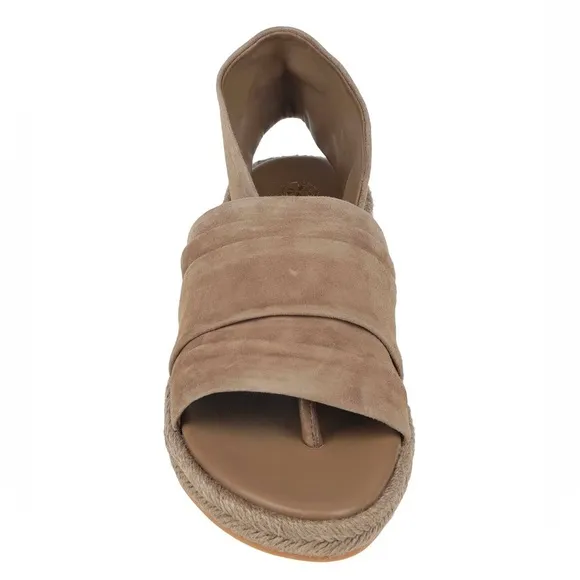 Tory Burch Suede Slingback Espadrilles In Leccio tan