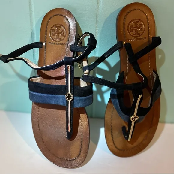 Tory Burch T Logo Thong Sandals