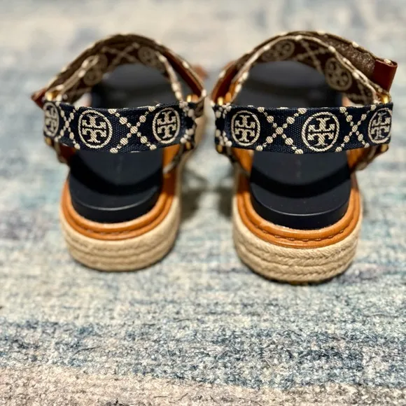 Tory Burch T Monogram Rope Sport Sandal
