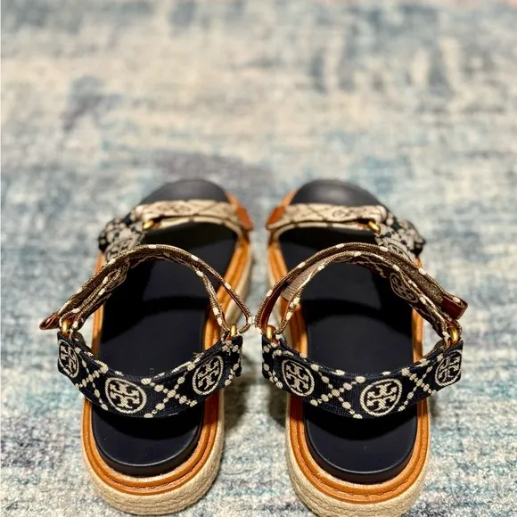 Tory Burch T Monogram Rope Sport Sandal