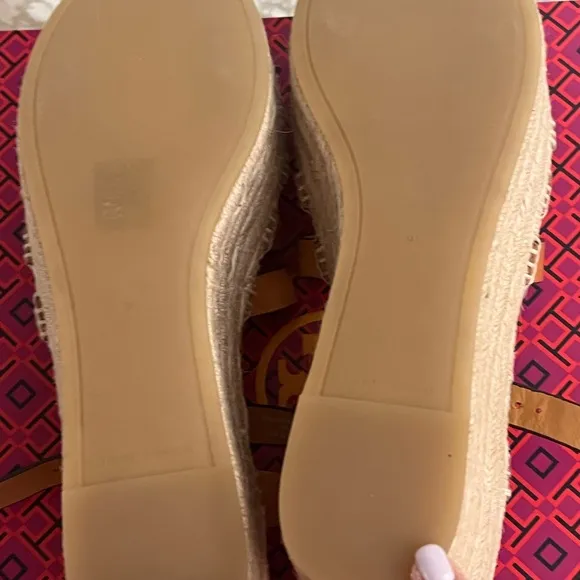 Tory Burch Tan Espadrille Sandals