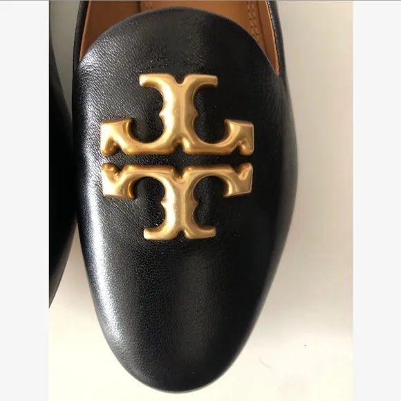 TORY BURCH TORY BURCH BLACK ‘ELEANOR’ LOAFERS