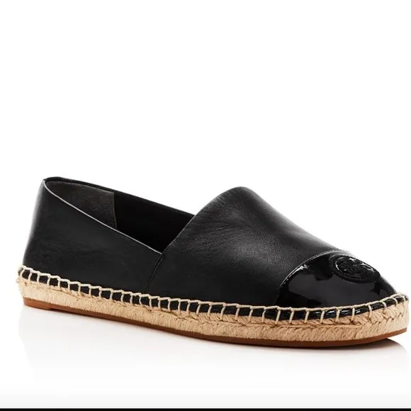 Tory Burch Women's black Flat Espadrilles in Nappa Leather