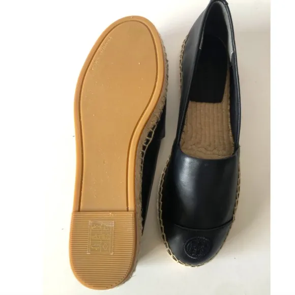 Tory Burch Women's black Flat Espadrilles in Nappa Leather