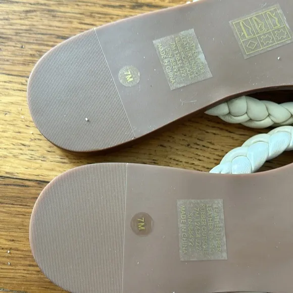 Tory Burch Women's Braided Benton Thong Flats Sandals Size 7