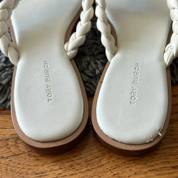 Tory Burch Women's Braided Benton Thong Flats Sandals Size 7