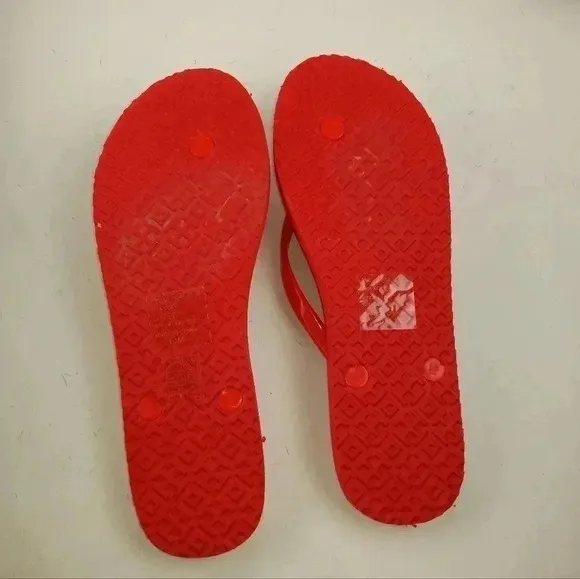 Tory Burch Women's Slip on Thong Red Sandals
