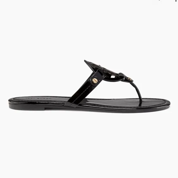 Tory BurchMiller Patent Leather Thong Sandals black size 7 gently worn