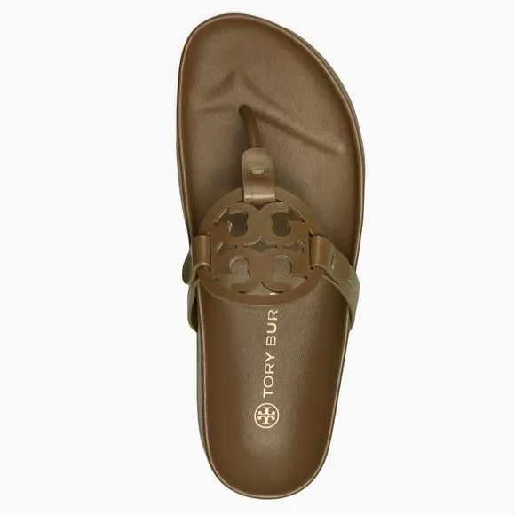 Tory Butch Miller Cloud Leather Thong Sandals