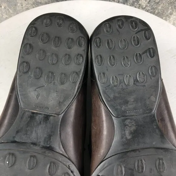 Tremp Men's Size 45 Brown Leather Closed Toe Slip On Driving Shoes Loafers ITALY