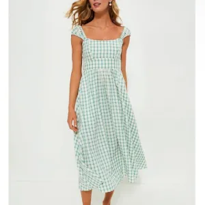 TUCKERNUCK Blue Gingham Seersucker Amy Dress