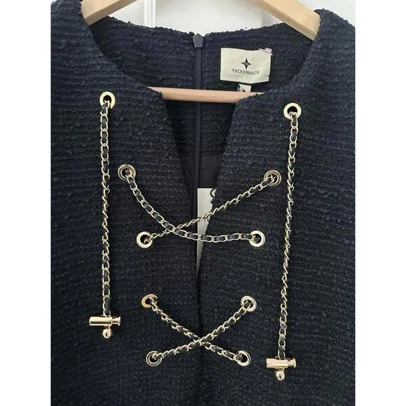 Tuckernuck Navy Tie Tweed Kelly Dress NWT Extra Large XL