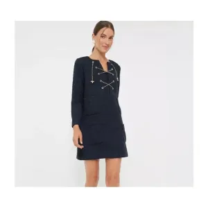 Tuckernuck Navy Tie Tweed Kelly Dress NWT Large L