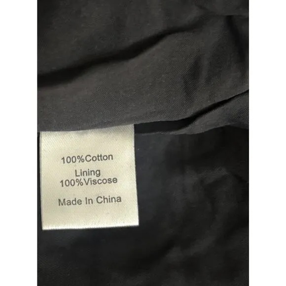 Tuckernuck NEW Noir Eyelet Hutton Long Sleeve Cotton Formal Midi Dress XSMALL