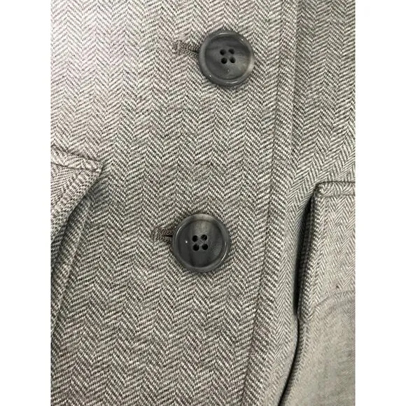 Tuckernuck NWT Gray Herringbone Jeanne Travel Blazer Women's Size M