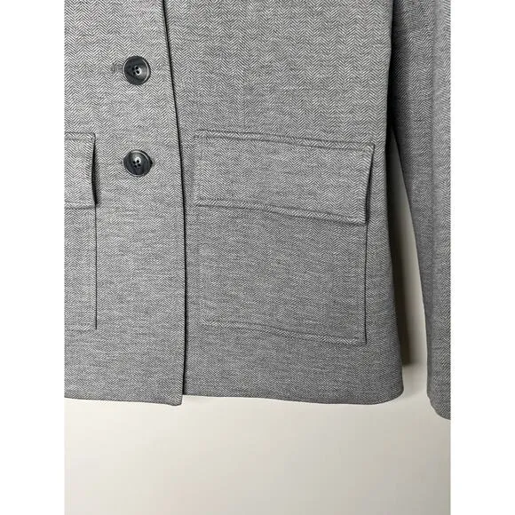 Tuckernuck NWT Gray Herringbone Jeanne Travel Blazer Women's Size M
