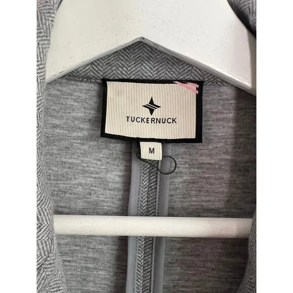 Tuckernuck NWT Gray Herringbone Jeanne Travel Blazer Women's Size M