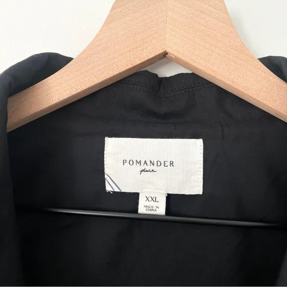 Tuckernuck Pomander Place Black Sleeveless Noelle Shirt Dress XXL