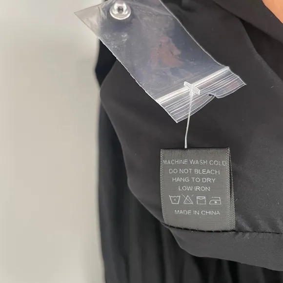 Tuckernuck Pomander Place Black Sleeveless Noelle Shirt Dress XXL