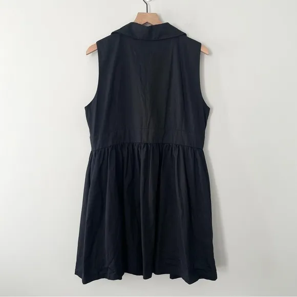 Tuckernuck Pomander Place Black Sleeveless Noelle Shirt Dress XXL