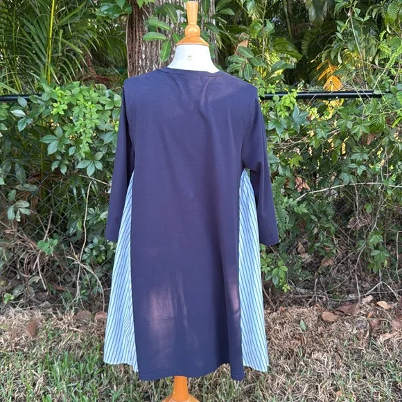 Tuckernuck Pomander Place Blue Knit Devon Dress, size XL