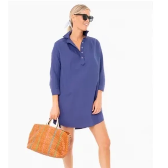 Tuckernuck Pomander Place Polly Dress BlueSize XS Preppy Classic Resortwear