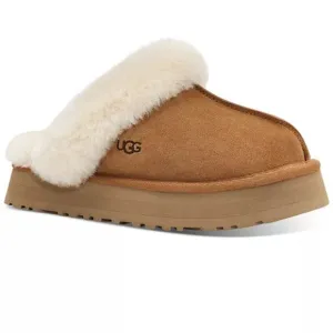 UGG Chesnut Disquette Slippers Womens Size 7 Cozy Comfort Loungewear Platform