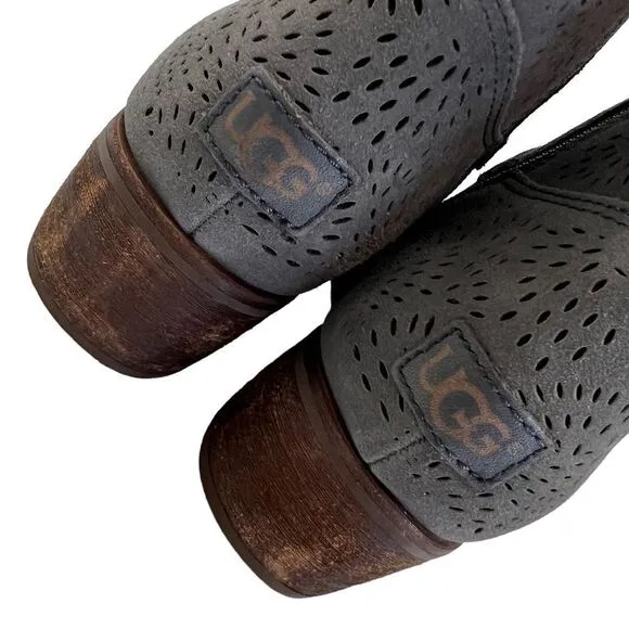 UGG Darling Seaweed Perforated Suede Boot