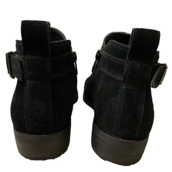 UGG Kelsea Suede Ankle Black Boots Size 7.5