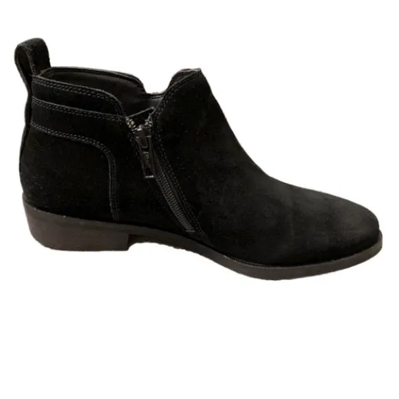 UGG Kelsea Suede Ankle Black Boots Size 7.5