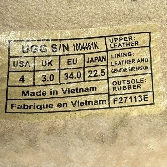UGG Leopard Print Sherpa Lined Slip On Flats