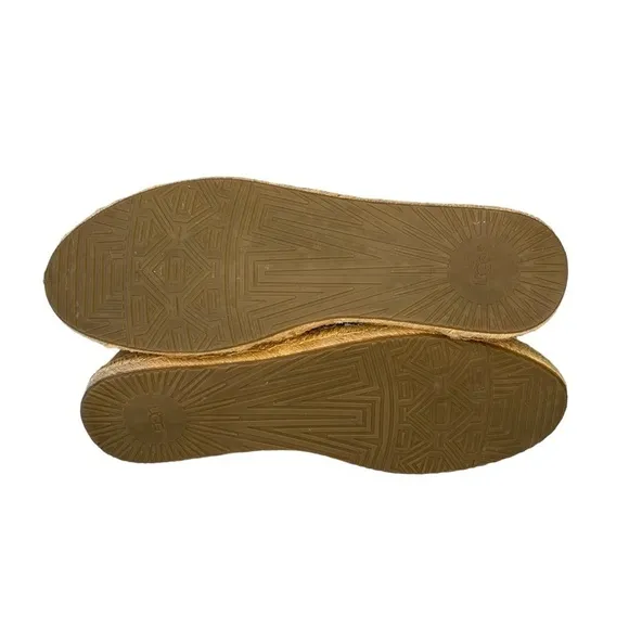 UGG Mila suede leather chestnut brown gladiator espadrille sandals. EUC Size 9.5