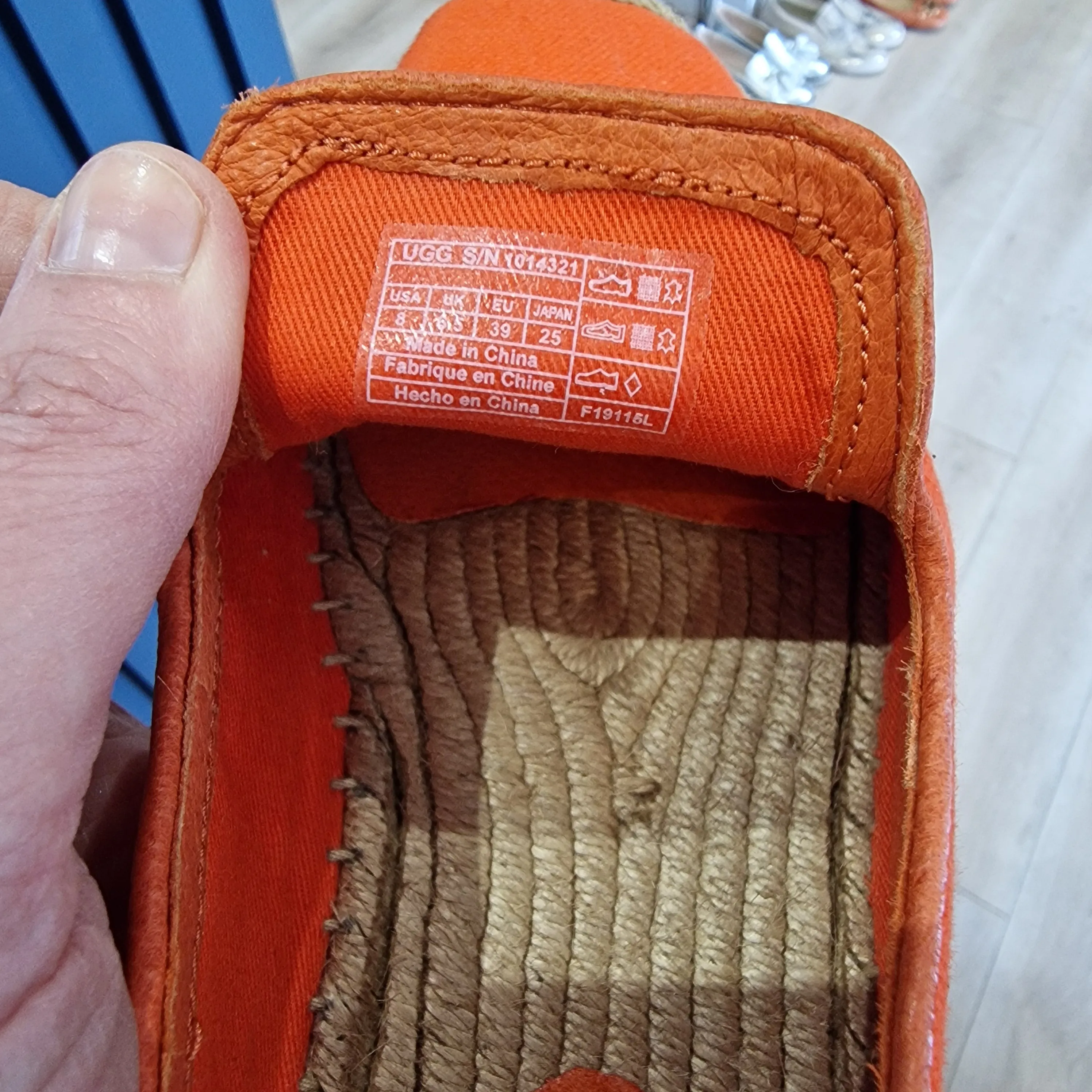 UGG Orange Espadrilles - 6.5