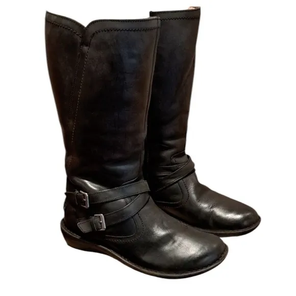 UGG Rosen Sheepskin Lined Tall Boots Size 10