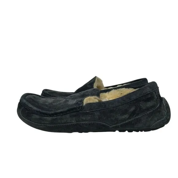 UGG Suede Slip-On Loafers with Moccasin Style grey gray 9