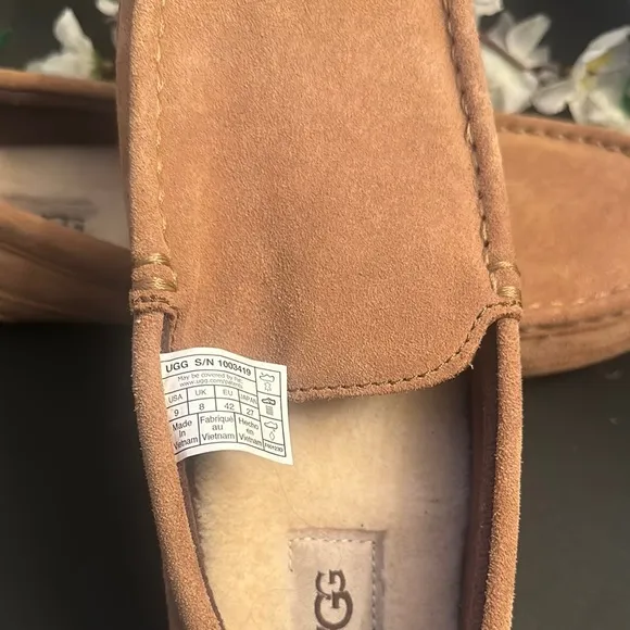 UGG Tan Slip-On Loafers, Brand New Never Worn, So Comfortable. Happy Dad :)