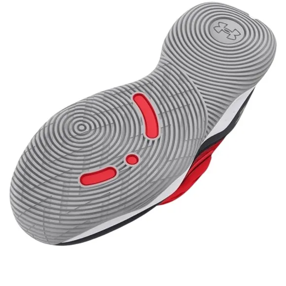 Under Armour Kids' Red and Black Sneakers